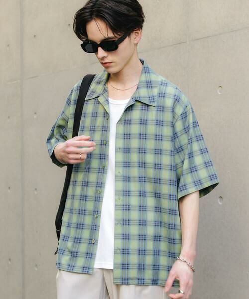 SENSE OF PLACE by URBAN RESEARCH / センスオブプレイス バイ アーバンリサーチ シャツ・ブラウス | 『ユニセックス』オンブレーチェックショートスリーブシャツ | 詳細5