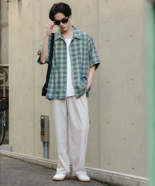 SENSE OF PLACE by URBAN RESEARCH / センスオブプレイス バイ アーバンリサーチ シャツ・ブラウス | 『ユニセックス』オンブレーチェックショートスリーブシャツ | 詳細8