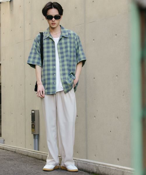 SENSE OF PLACE by URBAN RESEARCH / センスオブプレイス バイ アーバンリサーチ シャツ・ブラウス | 『ユニセックス』オンブレーチェックショートスリーブシャツ | 詳細9