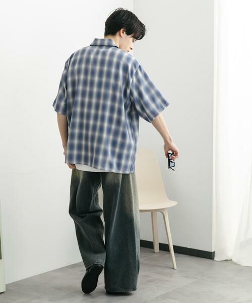 SENSE OF PLACE by URBAN RESEARCH / センスオブプレイス バイ アーバンリサーチ シャツ・ブラウス | 『ユニセックス』オンブレーチェックショートスリーブシャツ | 詳細23