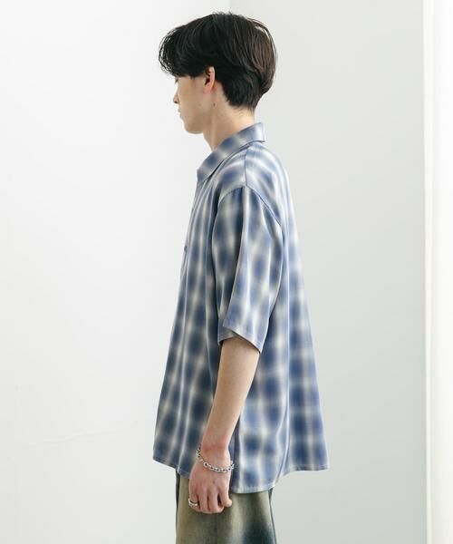 SENSE OF PLACE by URBAN RESEARCH / センスオブプレイス バイ アーバンリサーチ シャツ・ブラウス | 『ユニセックス』オンブレーチェックショートスリーブシャツ | 詳細28