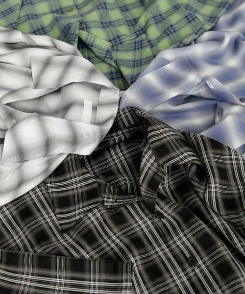 SENSE OF PLACE by URBAN RESEARCH / センスオブプレイス バイ アーバンリサーチ シャツ・ブラウス | 『ユニセックス』オンブレーチェックショートスリーブシャツ | 詳細30