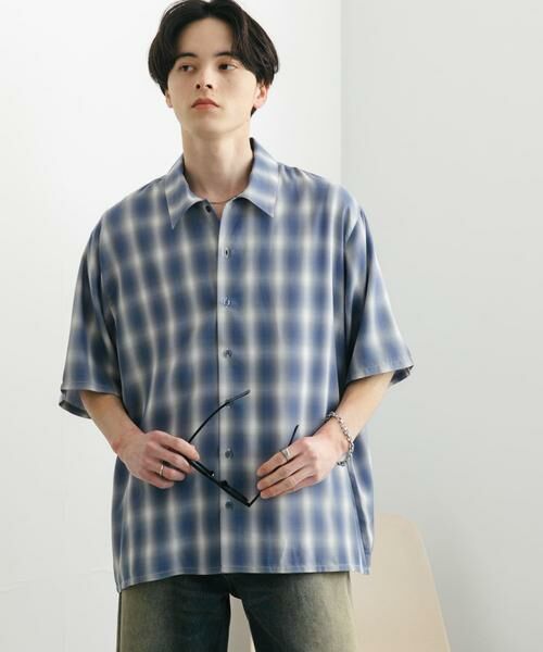 SENSE OF PLACE by URBAN RESEARCH / センスオブプレイス バイ アーバンリサーチ シャツ・ブラウス | 『ユニセックス』オンブレーチェックショートスリーブシャツ | 詳細19