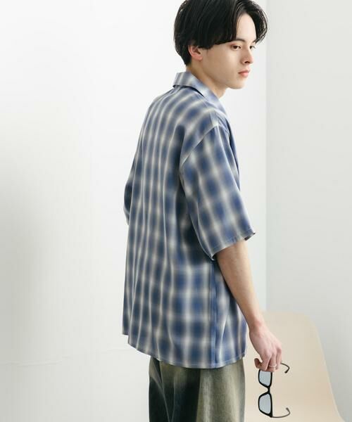 SENSE OF PLACE by URBAN RESEARCH / センスオブプレイス バイ アーバンリサーチ シャツ・ブラウス | 『ユニセックス』オンブレーチェックショートスリーブシャツ | 詳細21