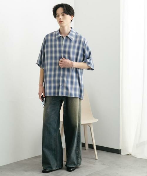 SENSE OF PLACE by URBAN RESEARCH / センスオブプレイス バイ アーバンリサーチ シャツ・ブラウス | 『ユニセックス』オンブレーチェックショートスリーブシャツ | 詳細22