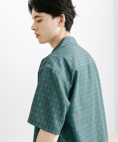 SENSE OF PLACE by URBAN RESEARCH / センスオブプレイス バイ アーバンリサーチ シャツ・ブラウス | ダマスクオープンカラーショートスリーブシャツ