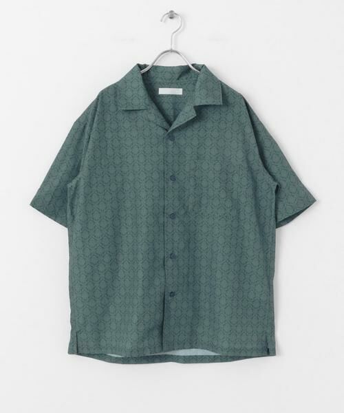 SENSE OF PLACE by URBAN RESEARCH / センスオブプレイス バイ アーバンリサーチ シャツ・ブラウス | ダマスクオープンカラーショートスリーブシャツ | 詳細11