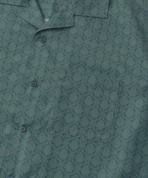 SENSE OF PLACE by URBAN RESEARCH / センスオブプレイス バイ アーバンリサーチ シャツ・ブラウス | ダマスクオープンカラーショートスリーブシャツ | 詳細12