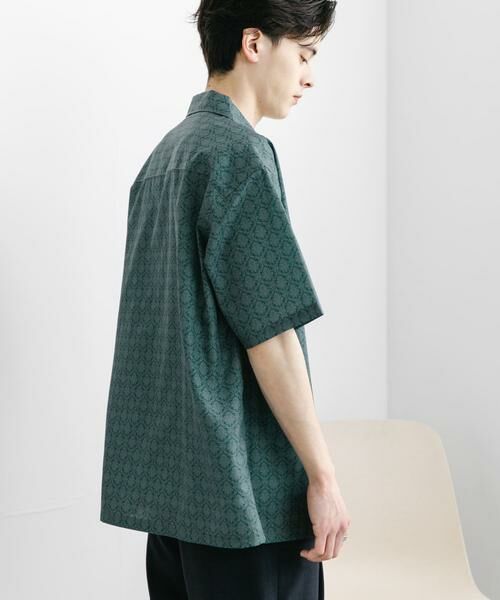 SENSE OF PLACE by URBAN RESEARCH / センスオブプレイス バイ アーバンリサーチ シャツ・ブラウス | ダマスクオープンカラーショートスリーブシャツ | 詳細4