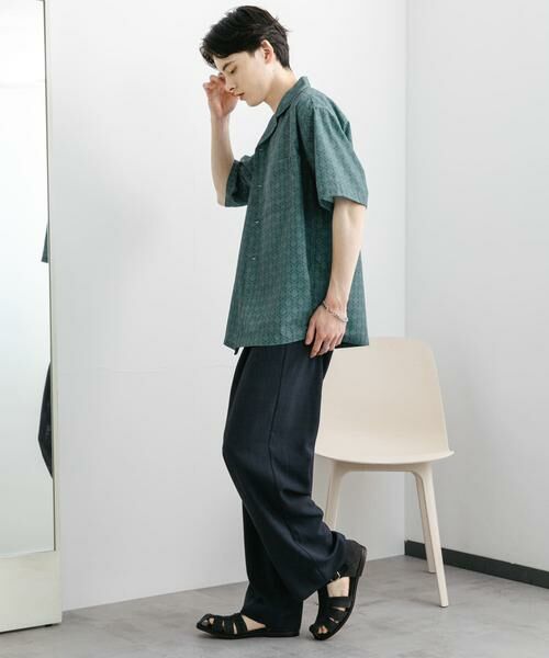 SENSE OF PLACE by URBAN RESEARCH / センスオブプレイス バイ アーバンリサーチ シャツ・ブラウス | ダマスクオープンカラーショートスリーブシャツ | 詳細7