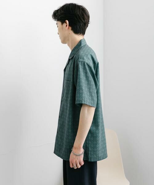 SENSE OF PLACE by URBAN RESEARCH / センスオブプレイス バイ アーバンリサーチ シャツ・ブラウス | ダマスクオープンカラーショートスリーブシャツ | 詳細9