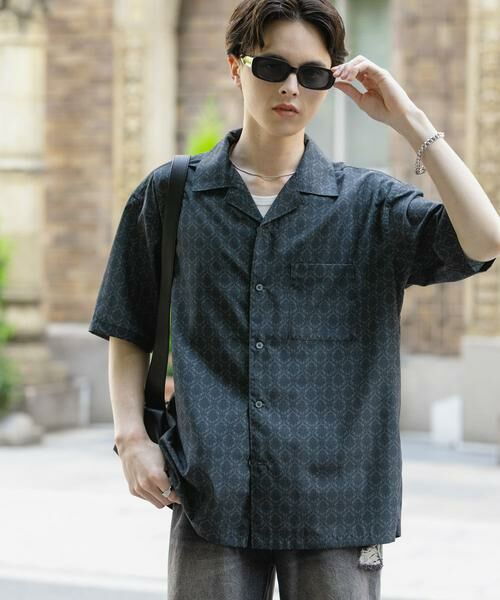 SENSE OF PLACE by URBAN RESEARCH / センスオブプレイス バイ アーバンリサーチ シャツ・ブラウス | ダマスクオープンカラーショートスリーブシャツ | 詳細17