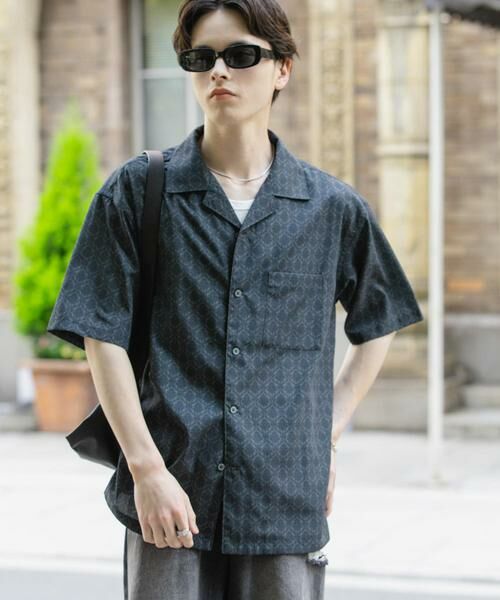 SENSE OF PLACE by URBAN RESEARCH / センスオブプレイス バイ アーバンリサーチ シャツ・ブラウス | ダマスクオープンカラーショートスリーブシャツ | 詳細18