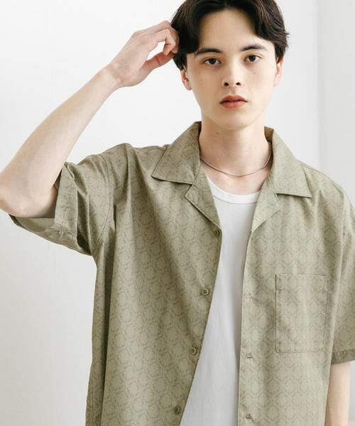 SENSE OF PLACE by URBAN RESEARCH / センスオブプレイス バイ アーバンリサーチ シャツ・ブラウス | ダマスクオープンカラーショートスリーブシャツ | 詳細27