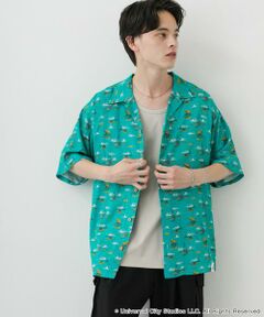 SENSE OF PLACE by URBAN RESEARCH / センスオブプレイス バイ アーバンリサーチ シャツ・ブラウス | 『別注』JAWS×SENSE OF PLACE　総柄オープンカラーシャツ