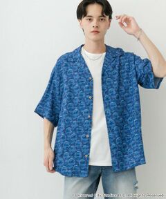 SENSE OF PLACE by URBAN RESEARCH / センスオブプレイス バイ アーバンリサーチ シャツ・ブラウス | 『別注』JAWS×SENSE OF PLACE　総柄オープンカラーシャツ