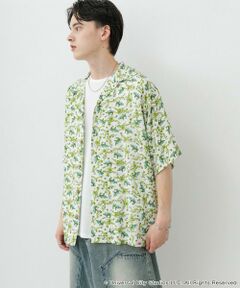 SENSE OF PLACE by URBAN RESEARCH / センスオブプレイス バイ アーバンリサーチ シャツ・ブラウス | 『別注』JAWS×SENSE OF PLACE　総柄オープンカラーシャツ