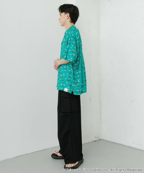 SENSE OF PLACE by URBAN RESEARCH / センスオブプレイス バイ アーバンリサーチ シャツ・ブラウス | 『別注』JAWS×SENSE OF PLACE　総柄オープンカラーシャツ | 詳細7