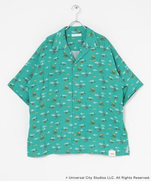 SENSE OF PLACE by URBAN RESEARCH / センスオブプレイス バイ アーバンリサーチ シャツ・ブラウス | 『別注』JAWS×SENSE OF PLACE　総柄オープンカラーシャツ | 詳細8