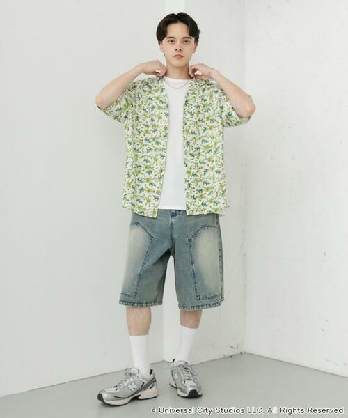 SENSE OF PLACE by URBAN RESEARCH / センスオブプレイス バイ アーバンリサーチ シャツ・ブラウス | 『別注』JAWS×SENSE OF PLACE　総柄オープンカラーシャツ | 詳細25