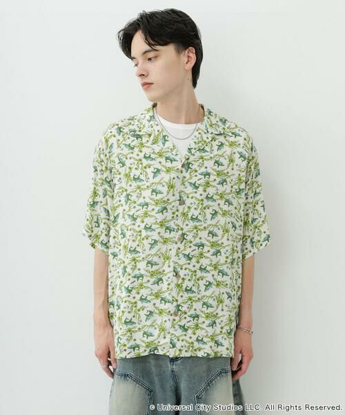 SENSE OF PLACE by URBAN RESEARCH / センスオブプレイス バイ アーバンリサーチ シャツ・ブラウス | 『別注』JAWS×SENSE OF PLACE　総柄オープンカラーシャツ | 詳細27