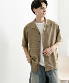 SENSE OF PLACE by URBAN RESEARCH / センスオブプレイス バイ アーバンリサーチ シャツ・ブラウス | グレンチェックオープンカラーショートスリーブシャツ