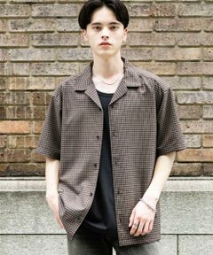 SENSE OF PLACE by URBAN RESEARCH / センスオブプレイス バイ アーバンリサーチ シャツ・ブラウス | グレンチェックオープンカラーショートスリーブシャツ