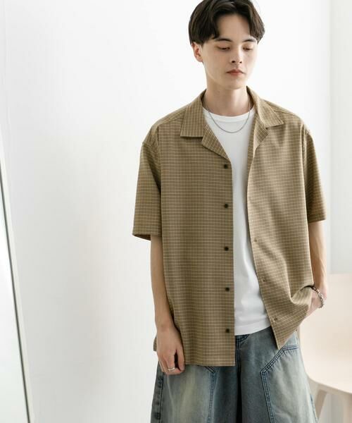 SENSE OF PLACE by URBAN RESEARCH / センスオブプレイス バイ アーバンリサーチ シャツ・ブラウス | グレンチェックオープンカラーショートスリーブシャツ | 詳細1