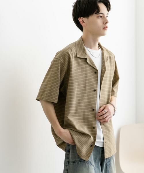 SENSE OF PLACE by URBAN RESEARCH / センスオブプレイス バイ アーバンリサーチ シャツ・ブラウス | グレンチェックオープンカラーショートスリーブシャツ | 詳細2