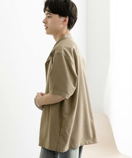 SENSE OF PLACE by URBAN RESEARCH / センスオブプレイス バイ アーバンリサーチ シャツ・ブラウス | グレンチェックオープンカラーショートスリーブシャツ | 詳細3