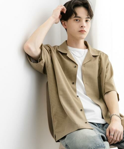 SENSE OF PLACE by URBAN RESEARCH / センスオブプレイス バイ アーバンリサーチ シャツ・ブラウス | グレンチェックオープンカラーショートスリーブシャツ | 詳細5