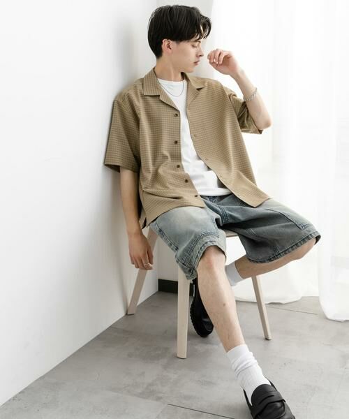 SENSE OF PLACE by URBAN RESEARCH / センスオブプレイス バイ アーバンリサーチ シャツ・ブラウス | グレンチェックオープンカラーショートスリーブシャツ | 詳細6