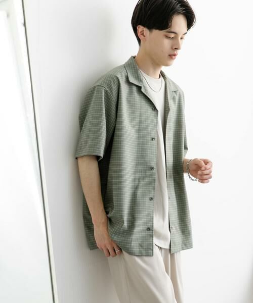SENSE OF PLACE by URBAN RESEARCH / センスオブプレイス バイ アーバンリサーチ シャツ・ブラウス | グレンチェックオープンカラーショートスリーブシャツ | 詳細13
