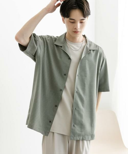 SENSE OF PLACE by URBAN RESEARCH / センスオブプレイス バイ アーバンリサーチ シャツ・ブラウス | グレンチェックオープンカラーショートスリーブシャツ | 詳細14