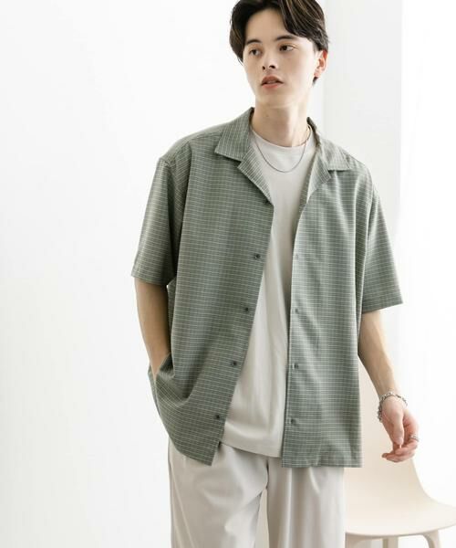 SENSE OF PLACE by URBAN RESEARCH / センスオブプレイス バイ アーバンリサーチ シャツ・ブラウス | グレンチェックオープンカラーショートスリーブシャツ | 詳細15
