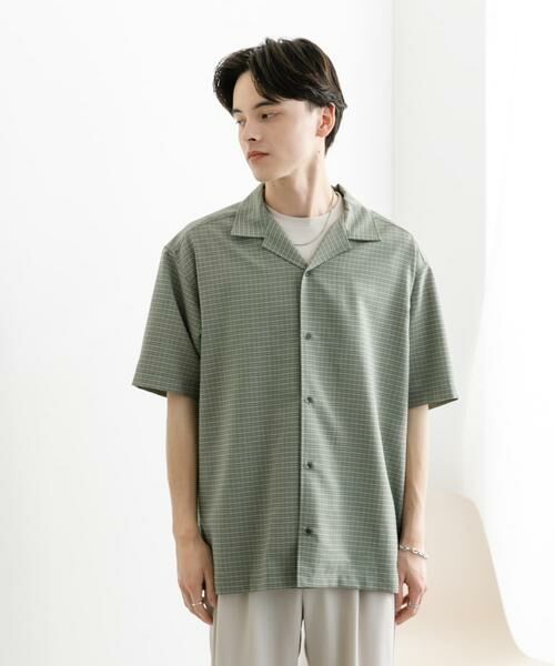 SENSE OF PLACE by URBAN RESEARCH / センスオブプレイス バイ アーバンリサーチ シャツ・ブラウス | グレンチェックオープンカラーショートスリーブシャツ | 詳細19