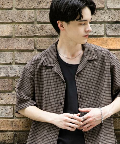 SENSE OF PLACE by URBAN RESEARCH / センスオブプレイス バイ アーバンリサーチ シャツ・ブラウス | グレンチェックオープンカラーショートスリーブシャツ | 詳細24