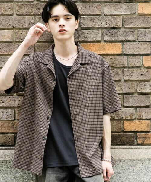 SENSE OF PLACE by URBAN RESEARCH / センスオブプレイス バイ アーバンリサーチ シャツ・ブラウス | グレンチェックオープンカラーショートスリーブシャツ | 詳細25