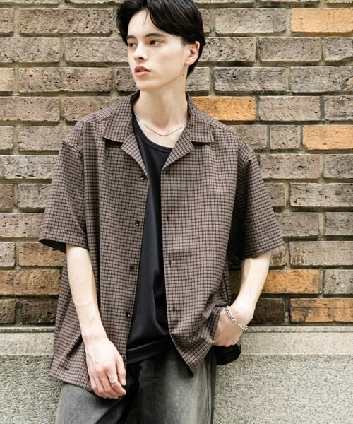 SENSE OF PLACE by URBAN RESEARCH / センスオブプレイス バイ アーバンリサーチ シャツ・ブラウス | グレンチェックオープンカラーショートスリーブシャツ | 詳細26