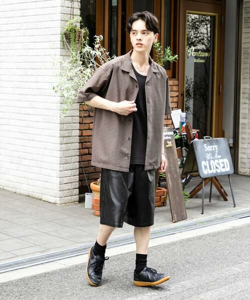 SENSE OF PLACE by URBAN RESEARCH / センスオブプレイス バイ アーバンリサーチ シャツ・ブラウス | グレンチェックオープンカラーショートスリーブシャツ | 詳細29