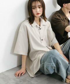 SENSE OF PLACE by URBAN RESEARCH / センスオブプレイス バイ アーバンリサーチ シャツ・ブラウス | 『ユニセックス』オープンカラールーズショートスリーブシャツ