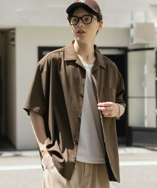 SENSE OF PLACE by URBAN RESEARCH / センスオブプレイス バイ アーバンリサーチ シャツ・ブラウス | 『ユニセックス』オープンカラールーズショートスリーブシャツ | 詳細1