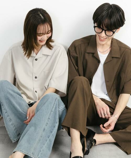 SENSE OF PLACE by URBAN RESEARCH / センスオブプレイス バイ アーバンリサーチ シャツ・ブラウス | 『ユニセックス』オープンカラールーズショートスリーブシャツ | 詳細18