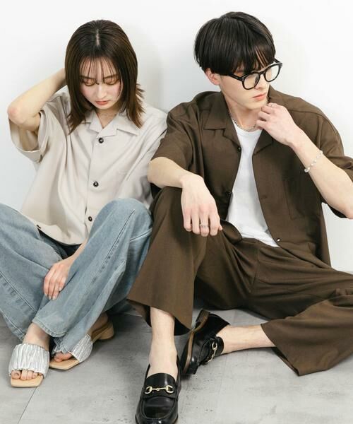 SENSE OF PLACE by URBAN RESEARCH / センスオブプレイス バイ アーバンリサーチ シャツ・ブラウス | 『ユニセックス』オープンカラールーズショートスリーブシャツ | 詳細19