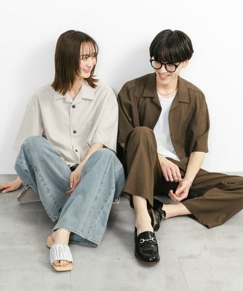 SENSE OF PLACE by URBAN RESEARCH / センスオブプレイス バイ アーバンリサーチ シャツ・ブラウス | 『ユニセックス』オープンカラールーズショートスリーブシャツ | 詳細20