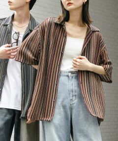 SENSE OF PLACE by URBAN RESEARCH / センスオブプレイス バイ アーバンリサーチ シャツ・ブラウス | 『ユニセックス』アソートレースオープンカラーショートスリーブシャツ