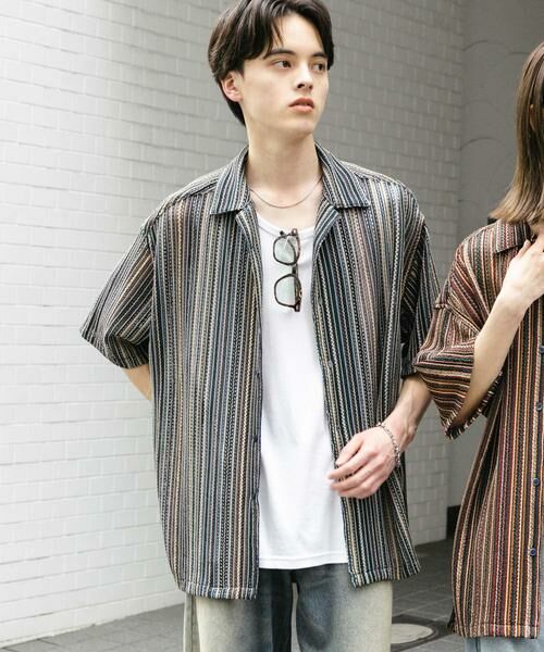 SENSE OF PLACE by URBAN RESEARCH / センスオブプレイス バイ アーバンリサーチ シャツ・ブラウス | 『ユニセックス』アソートレースオープンカラーショートスリーブシャツ | 詳細8