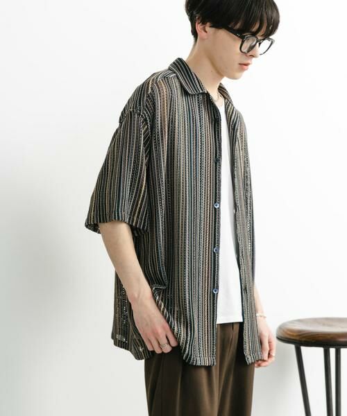 SENSE OF PLACE by URBAN RESEARCH / センスオブプレイス バイ アーバンリサーチ シャツ・ブラウス | 『ユニセックス』アソートレースオープンカラーショートスリーブシャツ | 詳細17