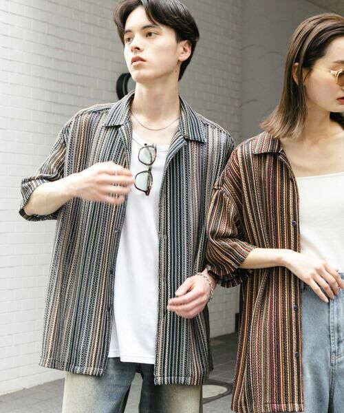 SENSE OF PLACE by URBAN RESEARCH / センスオブプレイス バイ アーバンリサーチ シャツ・ブラウス | 『ユニセックス』アソートレースオープンカラーショートスリーブシャツ | 詳細9