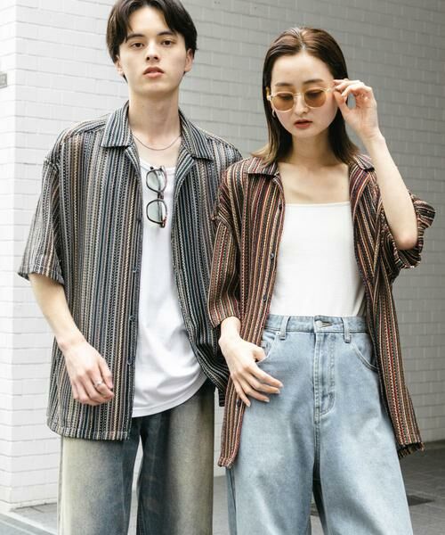 SENSE OF PLACE by URBAN RESEARCH / センスオブプレイス バイ アーバンリサーチ シャツ・ブラウス | 『ユニセックス』アソートレースオープンカラーショートスリーブシャツ | 詳細10